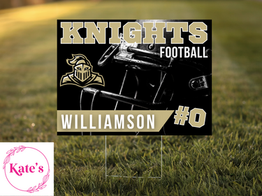 Henryetta Knights Football Yard Sign